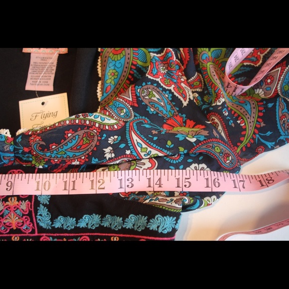 NWT Flying Tomato Boho Paisley VNeck Tunic Dress S - Picture 16 of 16